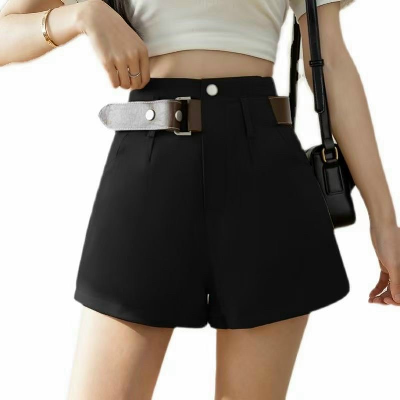 Quần Short Vải Kèm Đai Da Hàng Qc