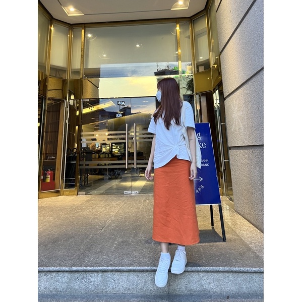 Chân váy dài dáng suông A chất linen cao cấp phong cách Hàn