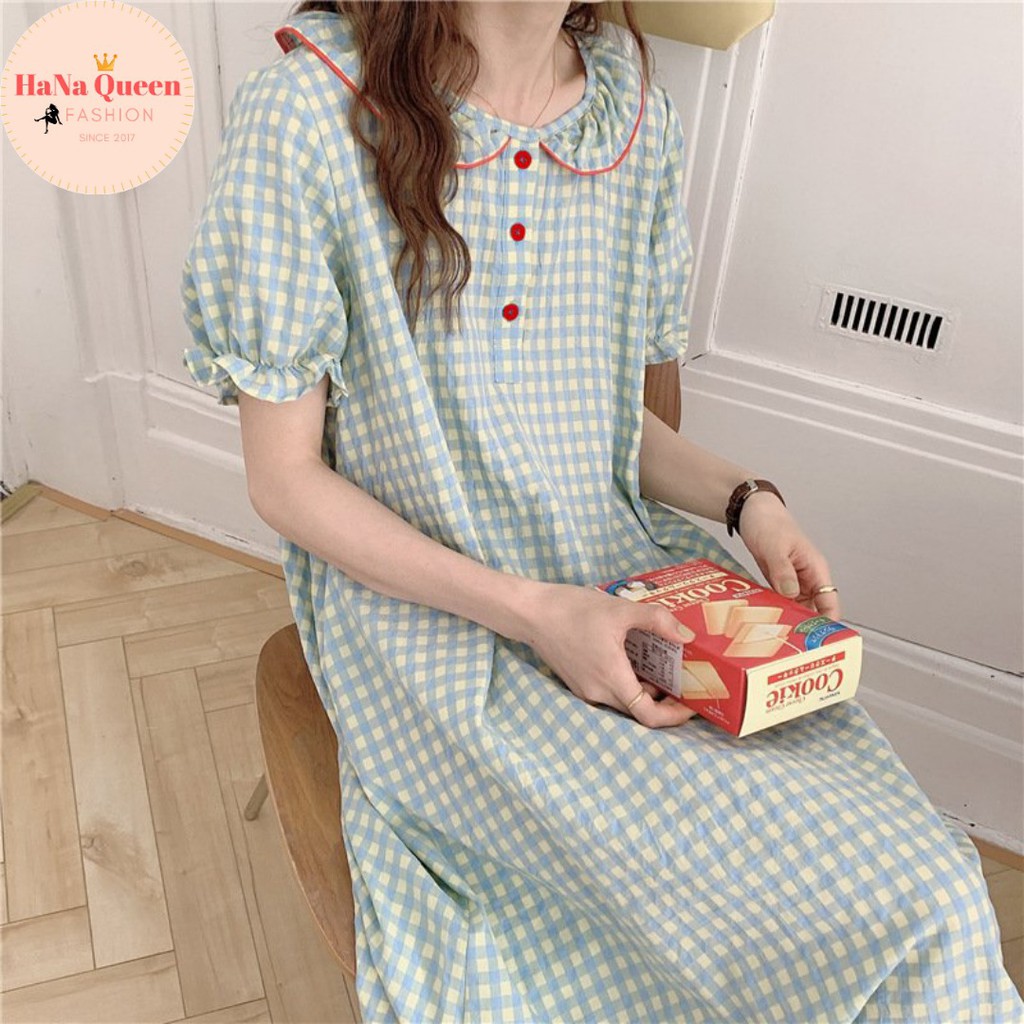 Set 3 món váy ngủ, bộ đồ pijama cộc, bộ đồ pijama dài cực kỳ dễ thương phong cách tiểu thư