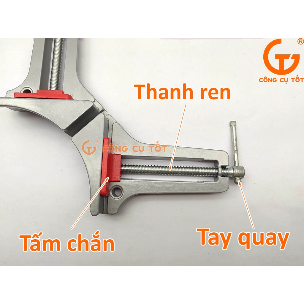 Eto góc vuông hợp kim nhôm loại dày sơn xám 240gram