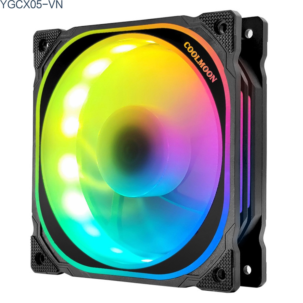 Quạt Tản Nhiệt Có Đèn Led 6 Pin Rgb Kèm Điều Khiển Từ Xa Cho Máy Tính Ốp | BigBuy360 - bigbuy360.vn