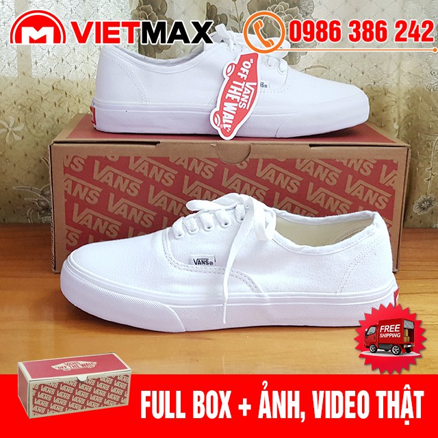 🎁 [FREE SHIP + BOX] Giày Thể Thao Vns Classic Trắng Full Hàng Việt Nam