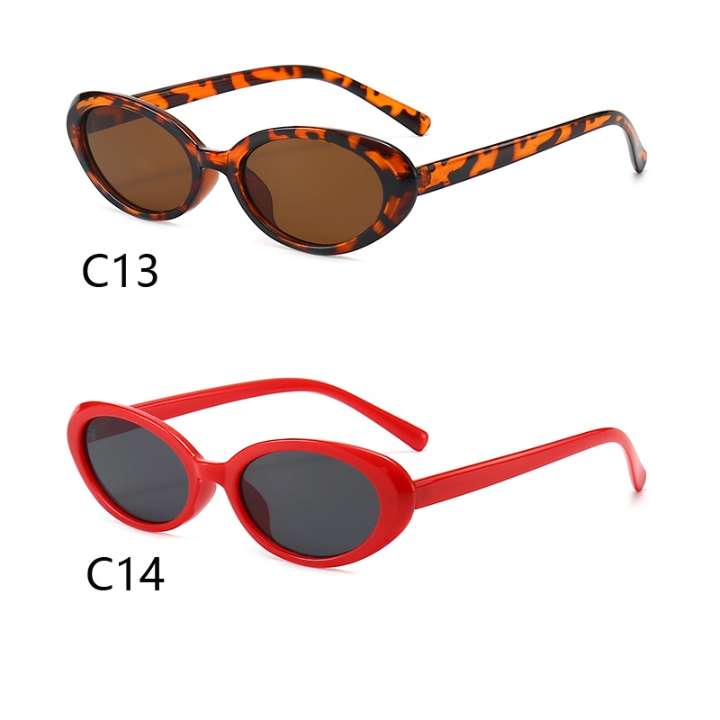 Kính Mát Gọng Oval Nhỏ Chống Tia UV Thời Trang Âu Mỹ Cho Nam Nữ