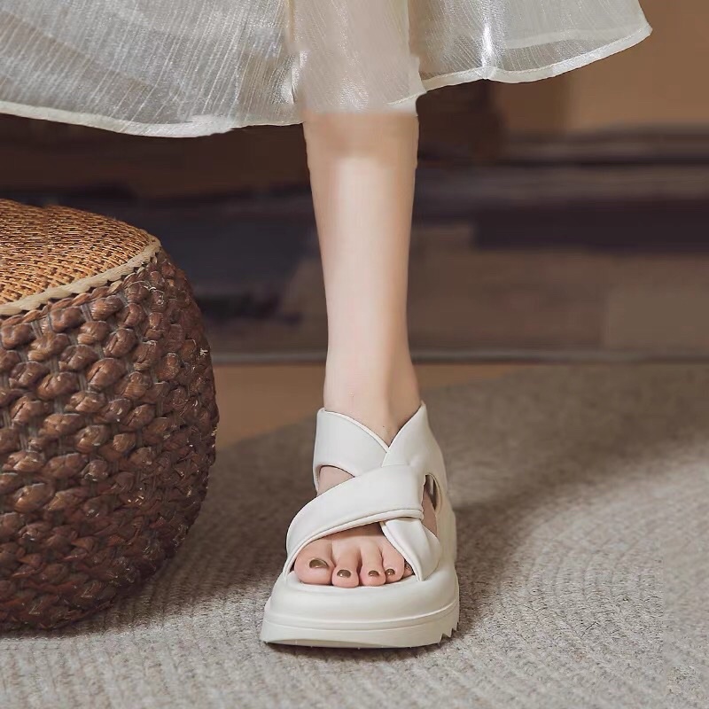 Dép sandal Xoắn Chul nữ da mềm Cao Cấp