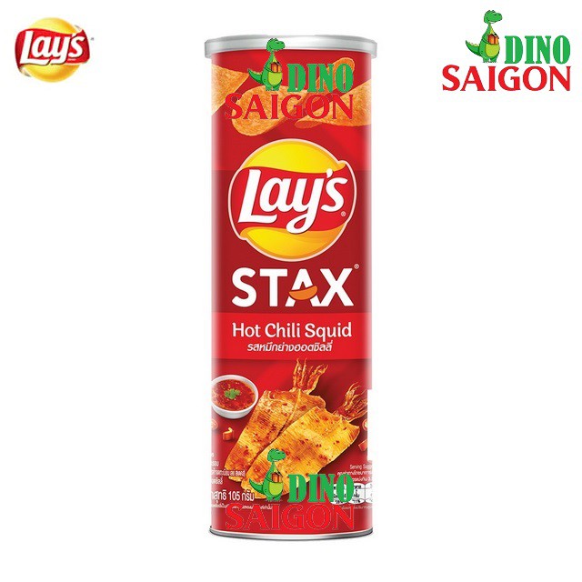 Bánh Snack Khoai Tây Miếng Lay's Stax Max Thái Lan Hộp 105g