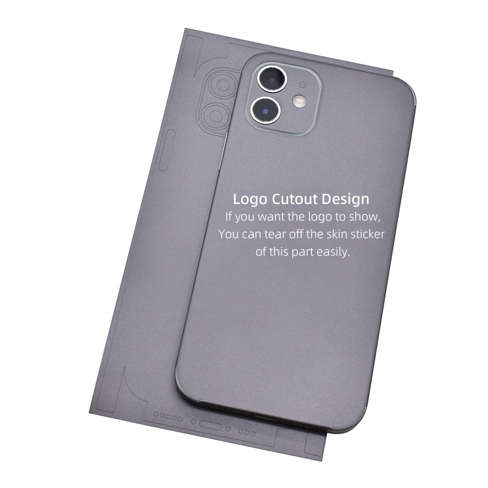 Miếng Dán Màu Xám Chống Trầy Xước Cho iPhone 6 6s 7 8 Plus X Xs XR 11 12 13 14 Pro Max Mini