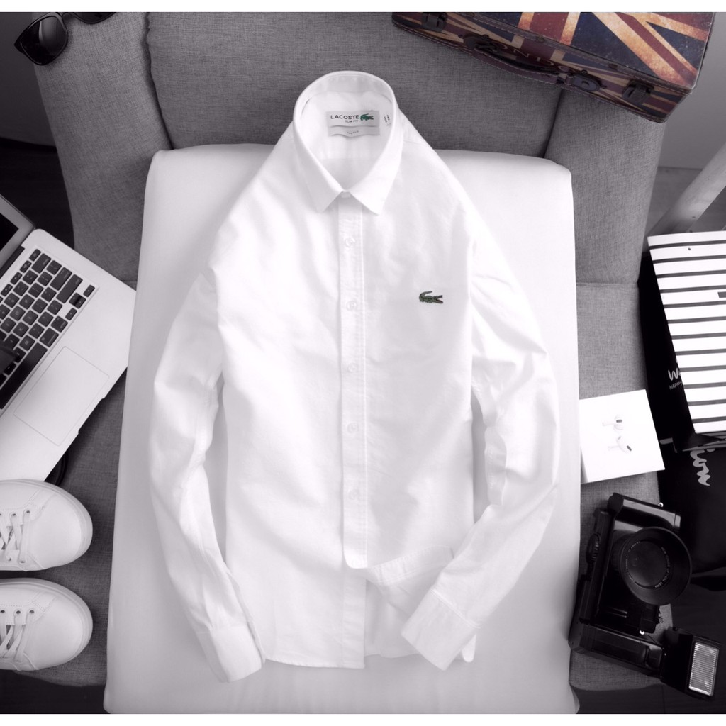 Sơ mi nam cá sấu dài tay cổ bẻ cao cấp chất cotton mềm mát D365-SM02 | BigBuy360 - bigbuy360.vn