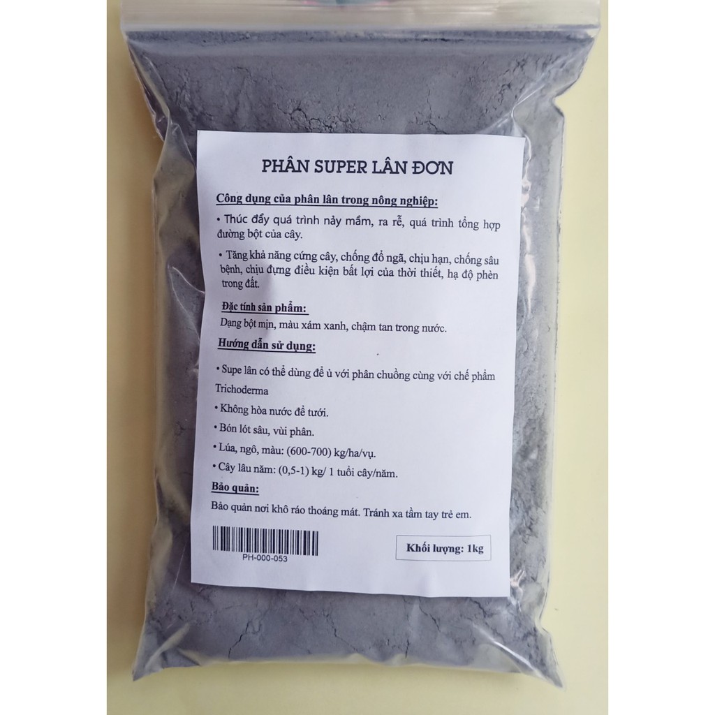 Phân Lân nguyên chất (gói 1kg)