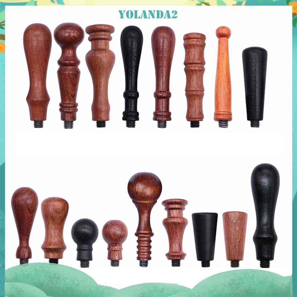 Con Dấu Tay Cầm Gỗ Khắc Hình Hoa Hồng Kiểu Cổ Điển