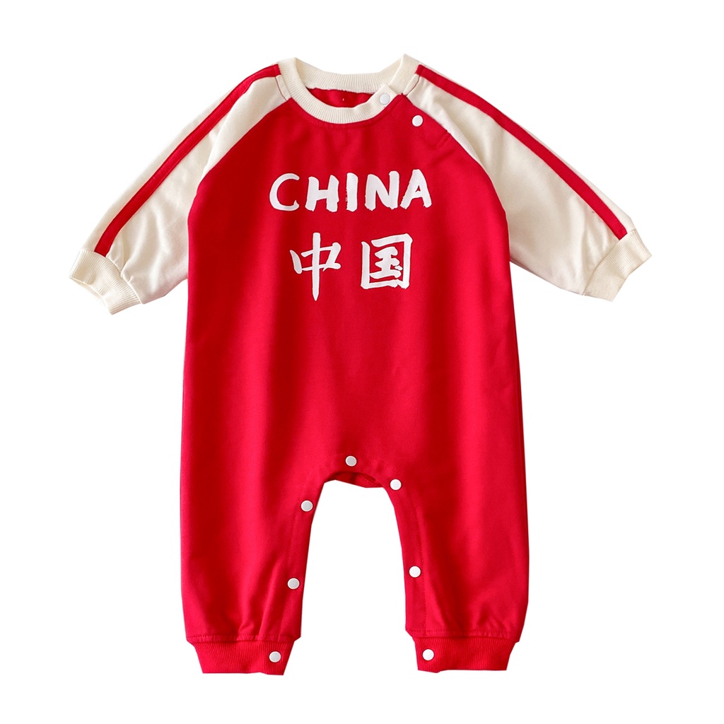 Áo liền quần thể thao Sanlutoz tay dài làm từ cotton cho bé