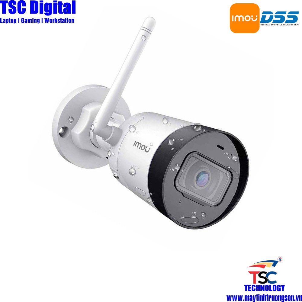 Camera IP Wifi 2.0MP IPCG22P IMOU Full HD Chống Nước IP66 | Kèm Thẻ Lưu Trữ 128Gb