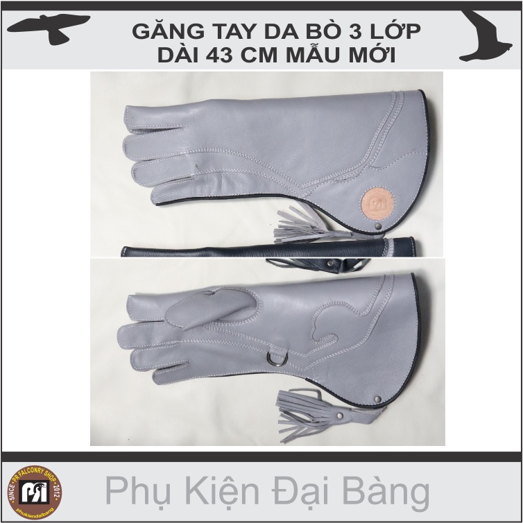 Găng  tay da bò  nuôi chim đại bàng, đại bàng biển, đại bàng núi, đại bàng vàng, đại bàng