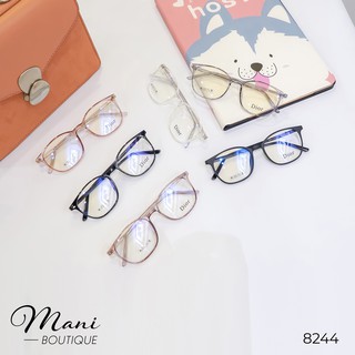 Gọng kính Mani Glasses nhựa thời trang nữ mắt vuông tròn nhiều màu - 8244