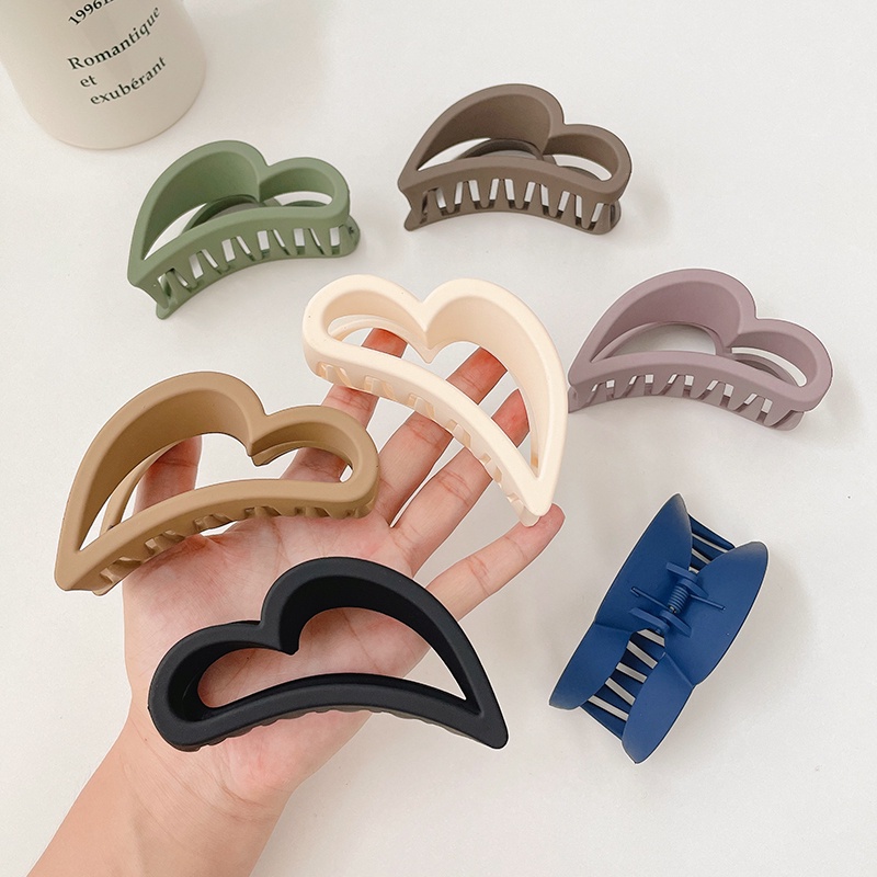 Kẹp tóc hình cá mập màu sắc đơn giản cho nữ