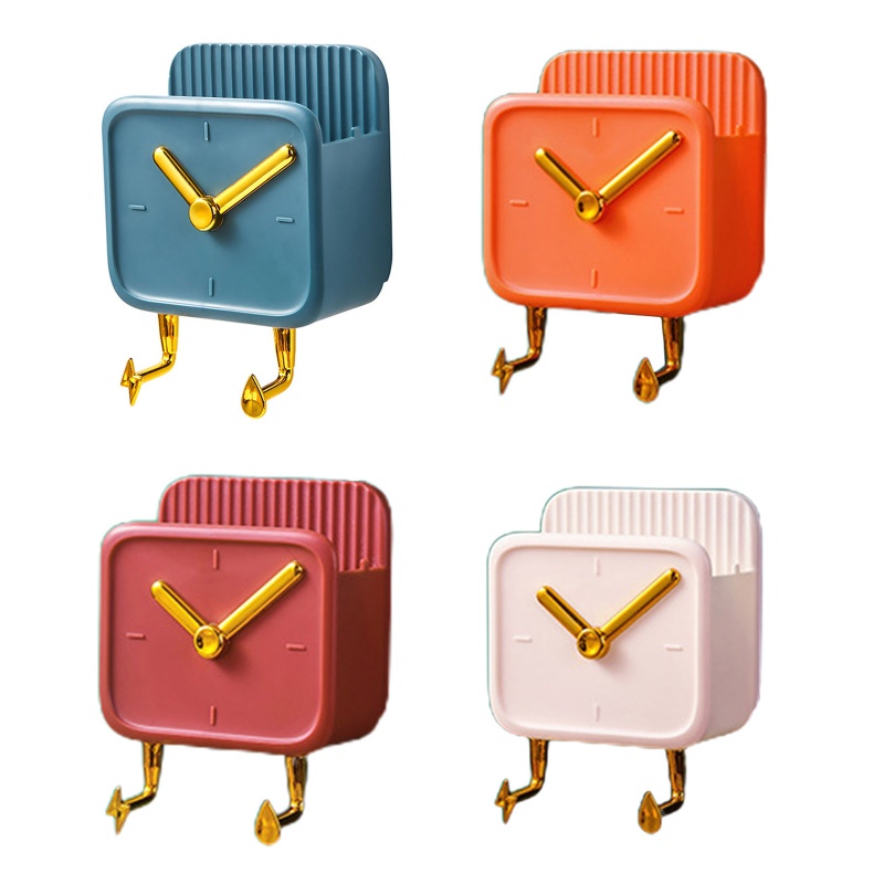 Hộp Đựng Cọ Trang Điểm / Điện Thoại Gắn Tường Kèm Móc Treo Tiện Dụng Cho Nhà Bếp / Phòng Tắm