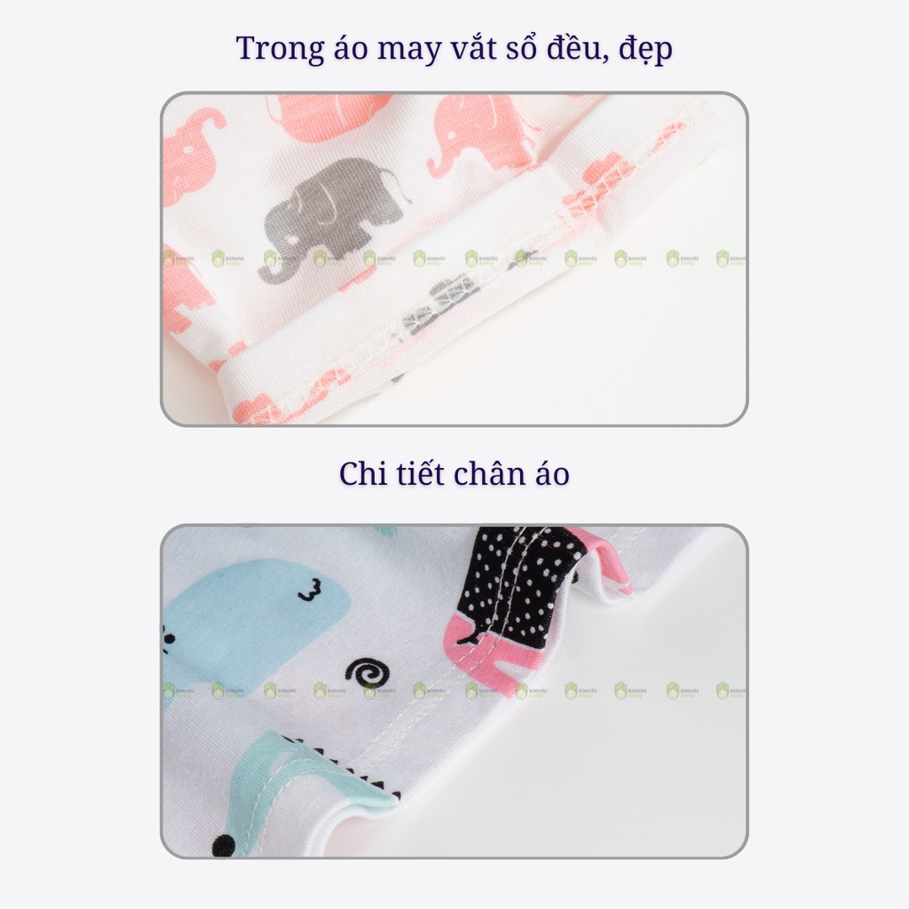 Bộ Cộc Tay Cho Bé Trai, Bé Gái Minky Mom Vải Thun Lạnh Sư Tử Xanh Cầu Vồng, Bộ Quần Áo Trẻ Em Mặc Nhà MKM2204