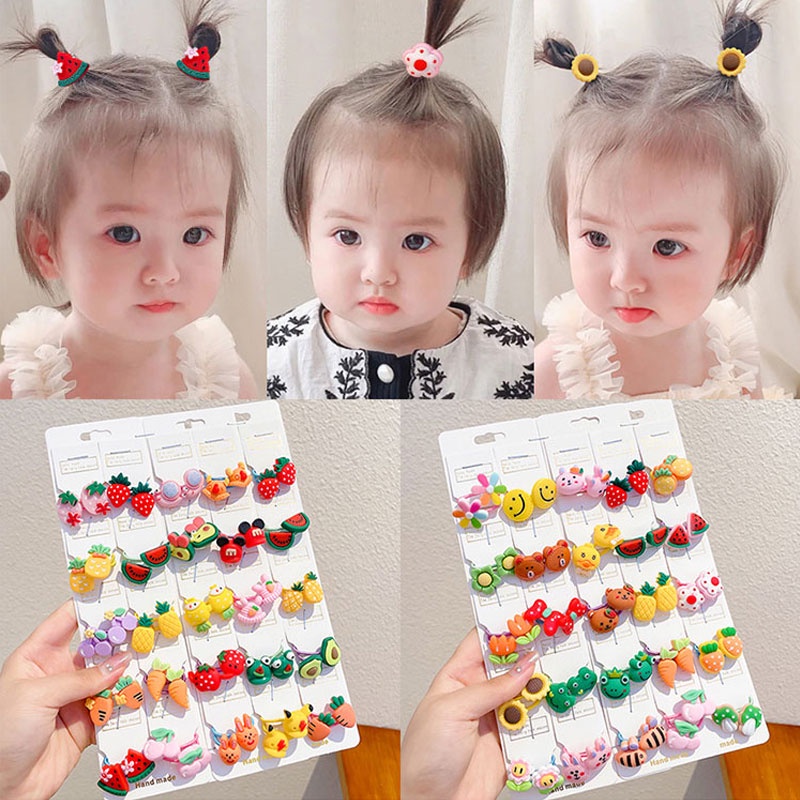 Dây Cột Tóc Cao Su Kiểu Hàn Quốc Dễ Thương Cho Bé Gái