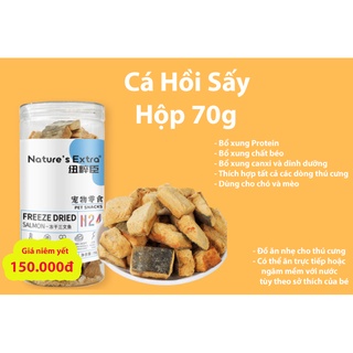 Thức ăn cá hồi sấy ca cấp dành cho chó mèo