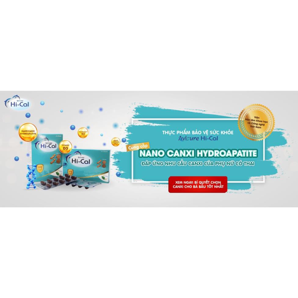 HI-CAL Avisure Canxi Nano tự nhiên cho mẹ bầu