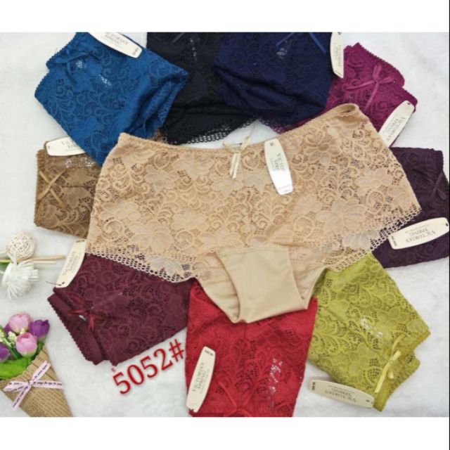 Quần Lót Nữ - 5 Quần Ren Dạng Đùi - Mã 5052