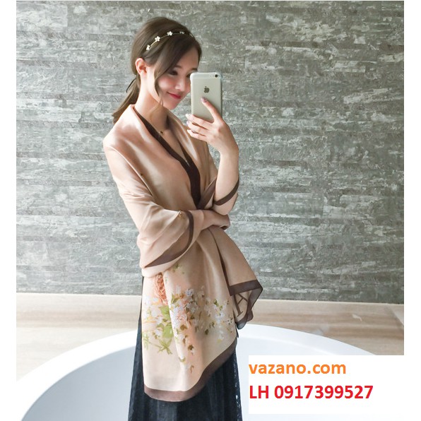 khăn choàng nữ khăn choàng cao cấp khăn quàng SATIN CASHMERE