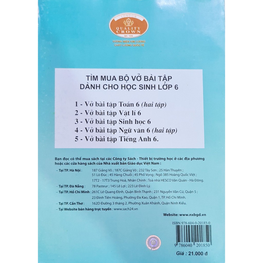 Sách - Vở bài tập vật lí 6 | BigBuy360 - bigbuy360.vn