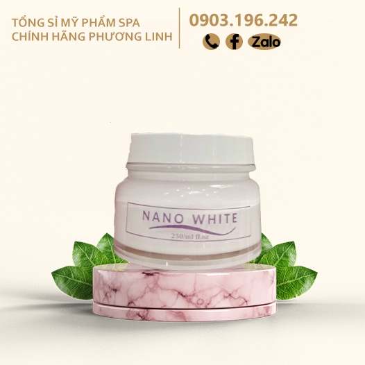 CẤY TRẮNG NANO WHITE [HỘP 250gr]