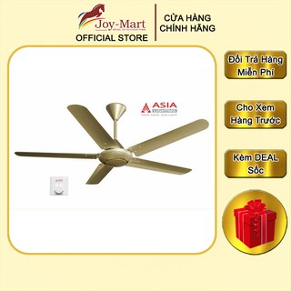 Quạt Trần Trang Trí ASIA ♥️JOYMART♥️ Quạt Trần Phòng Khách 5 Cánh Nhựa ABS Cao Cấp, 5 Cấp Độ Gió, Bảo Hành 2 Năm QT06