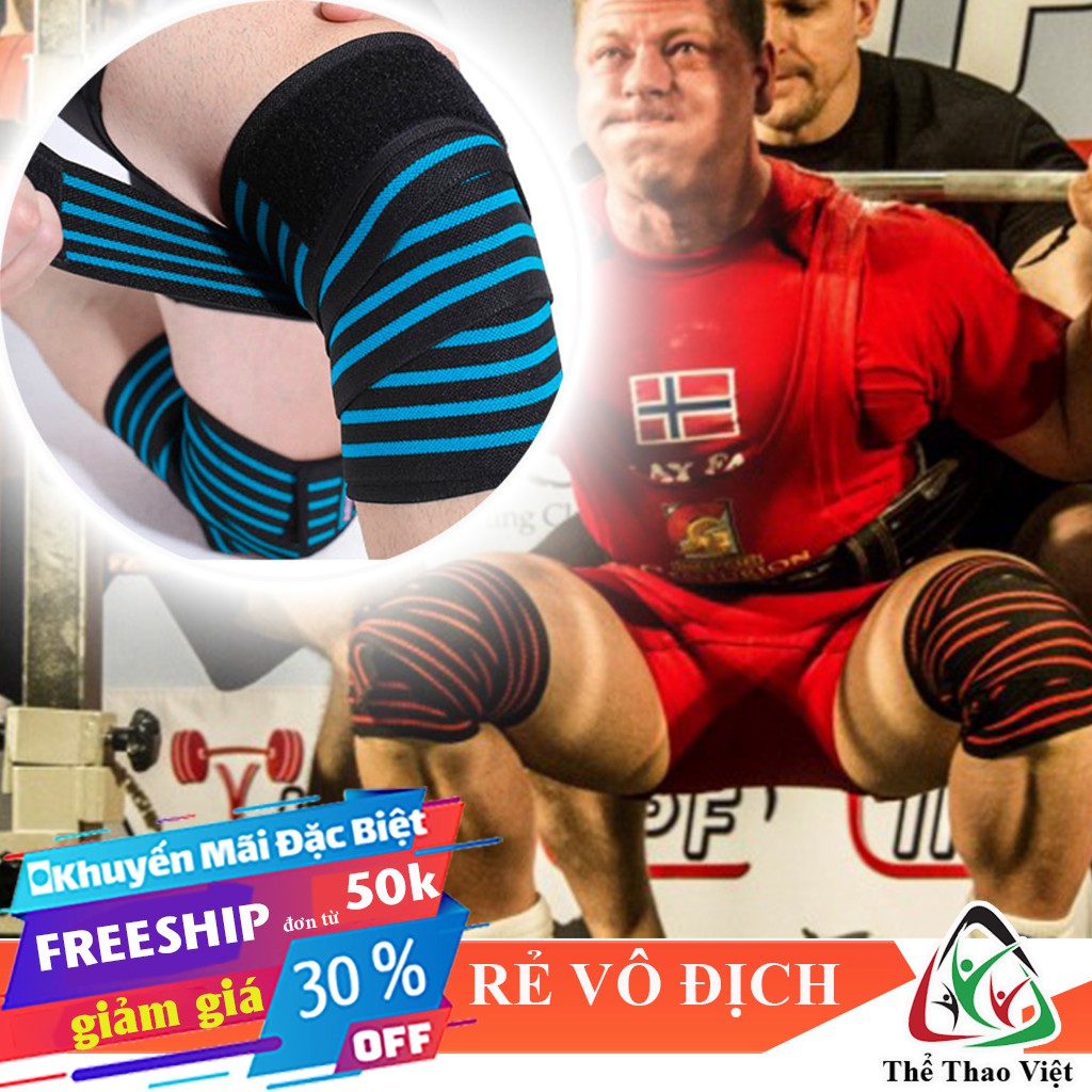 🎁 Dây quấn bảo vệ đầu gối /⭐ FREESHIP ⭐/ bó gối gánh tạ squat