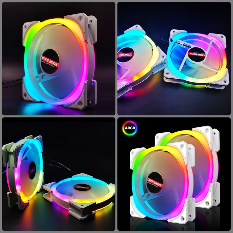 Quạt Led RGB Coolmoon SJ1 12cm cho máy tính