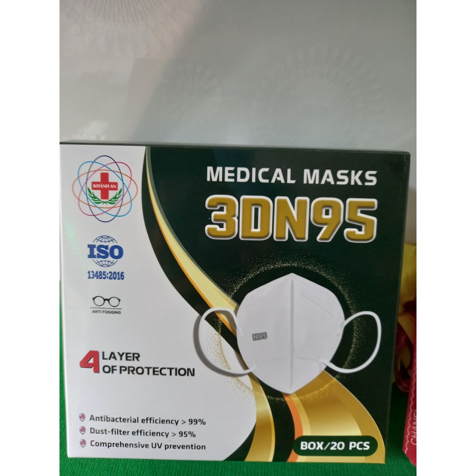 KHẨU TRANG KHÁNH AN 3DN95 HỘP 20 CÁI