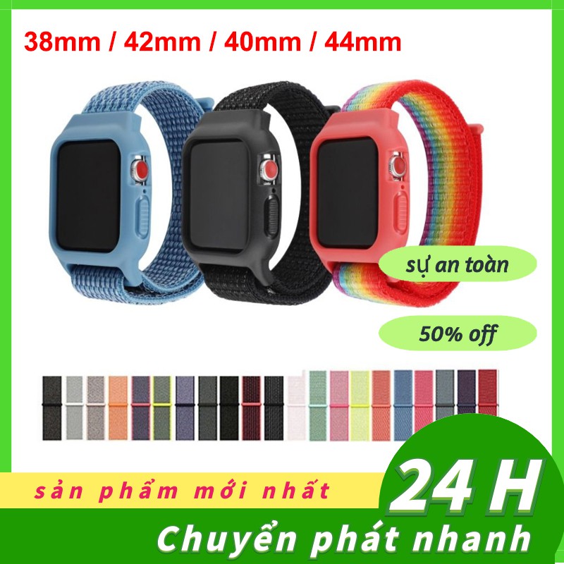 Dây dù đeo đồng hồ thông minh Apple Watch Series 5 4 3 2 1 38mm / 42mm / 40mm / 44mm