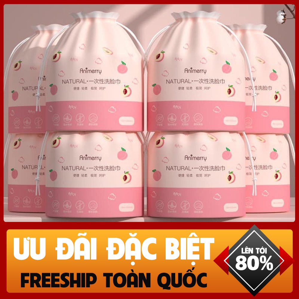 Giấy Lau Mặt Cotton Dùng 1 Lần, Khăn Mặt Khô Cuộn Giấy Tẩy Trang Lau Khô, Lau Ướt