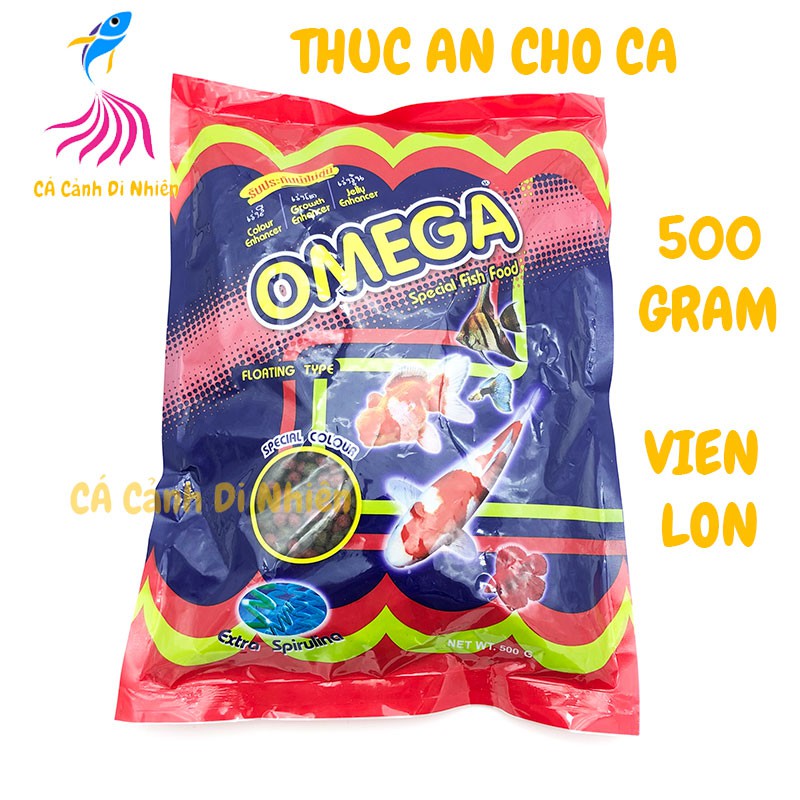 Thức ăn Omega cho cá cảnh (Viên Lớn) 500g