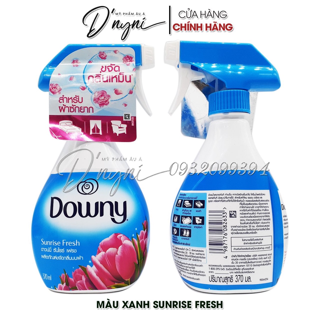 Xịt Thơm Phòng Khử Mùi Hôi Trên Vải Rèm Màn Ghế Giường Chăn Nệm Quần Áo Downy Thái Lan 370ML