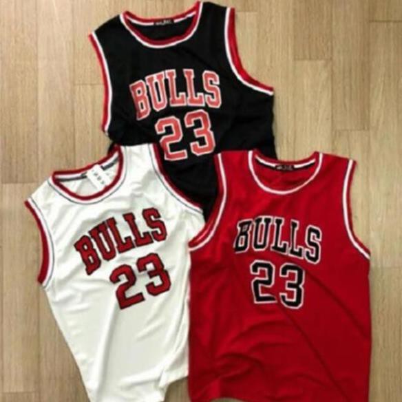 Áo bóng rổ Bulls 23 nam nữ mặc mùa hè, chất liệu cotton organic mềm mịn mát in 3D phong cách Hàn Quốc  ཾ * ྇  ྇  ྇
