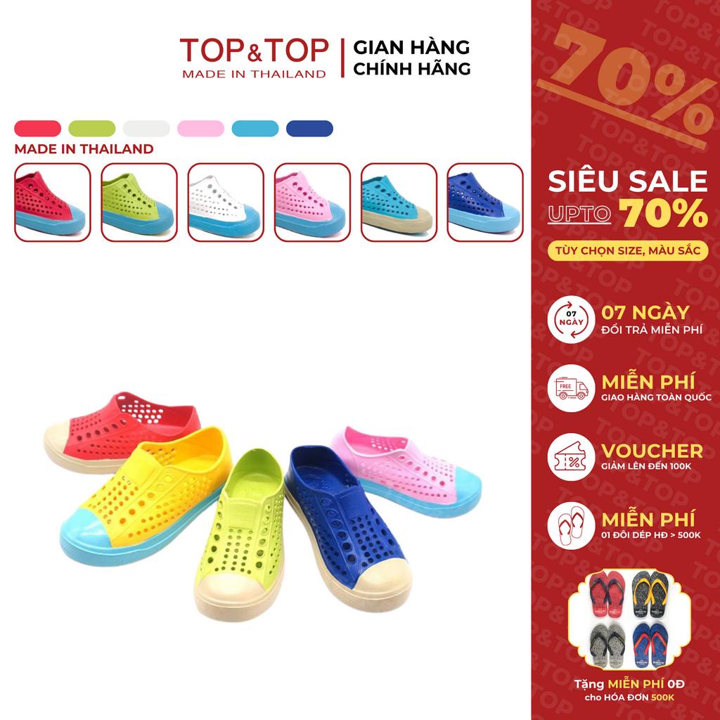 Giày Nhựa Đục Lỗ Thoáng Khí Trẻ Em RED APPLE AP5815 Hàng Thái Lan