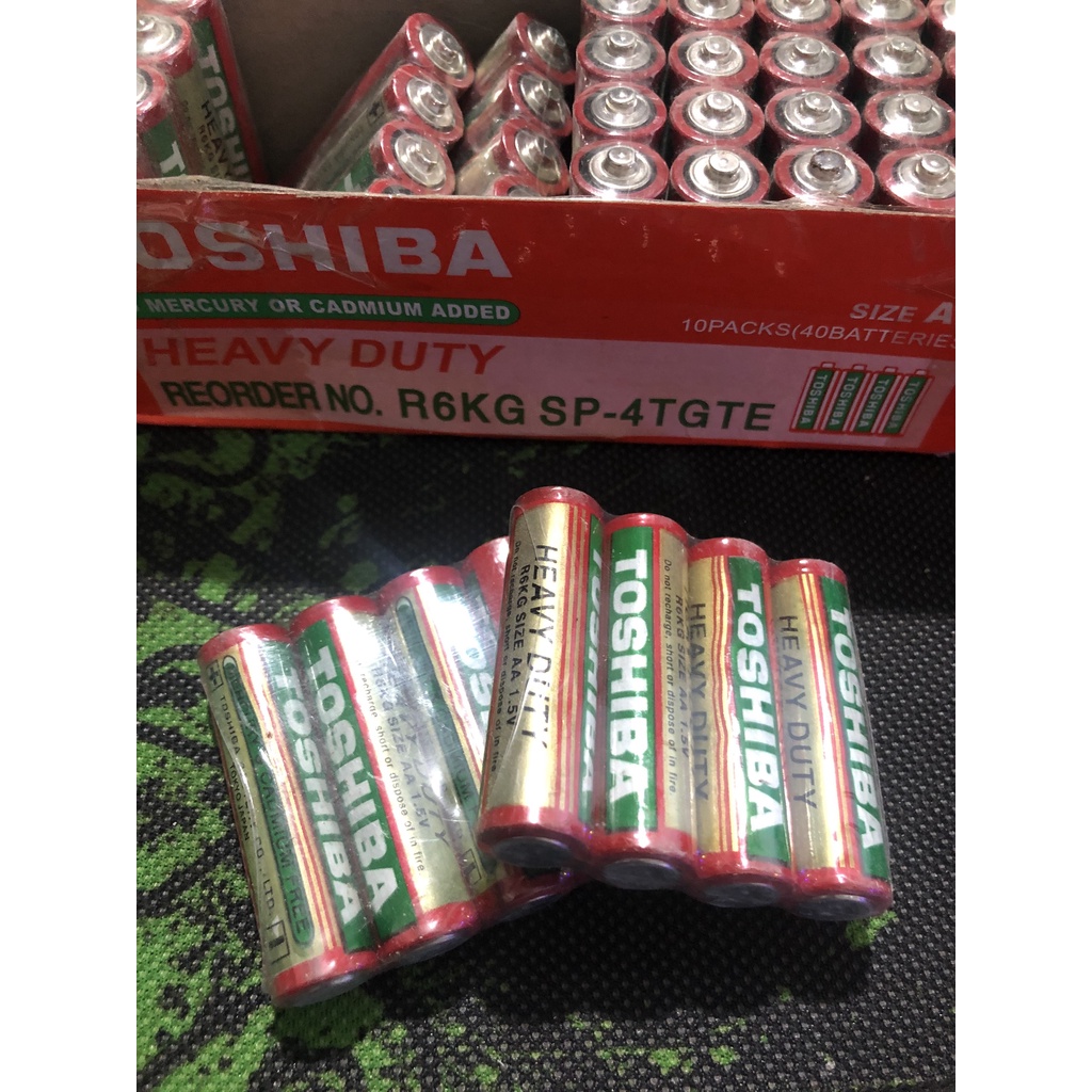 Hộp 40 Viên Pin Toshiba AA - Pin Đồng Hồ