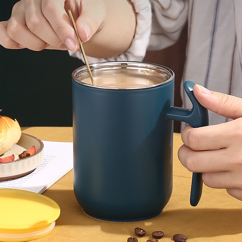 Hàng Sẵn Cốc Uống Cà Phê Có nắp 550ml Cách Nhiệt Chống Rò Rỉ【Utah054】