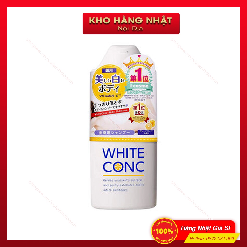 Sữa Tắm Dưỡng Da White ConC Nhật Bản ( 360ml )