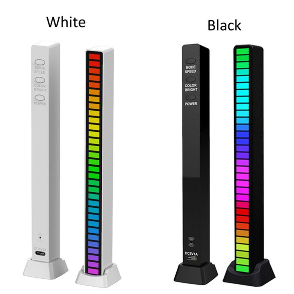NICKOLAS Đèn RGB Điều Khiển Bằng Giọng Nói Có Thể Sạc Lại Bằng Cổng USB Cho Xe Hơi