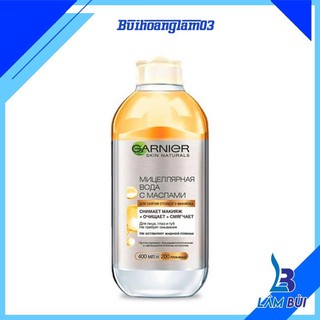 [[ HÀNG CHÍNH HÃNG -400ml] Nước tẩy trang garnier