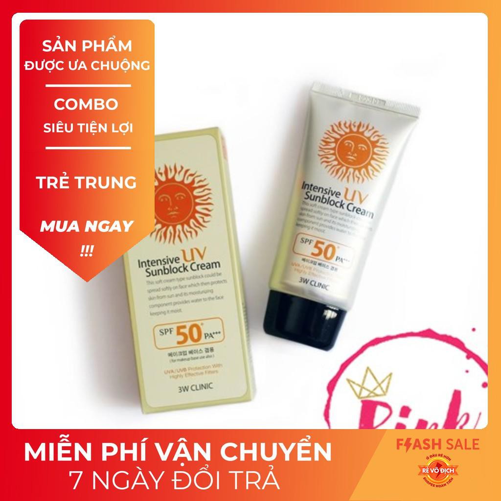 NgocAnhbuonsithoitrang Kem chống nắng 3w Clinic Intensive UV Sunblock Cream SPF hàng chất lượng