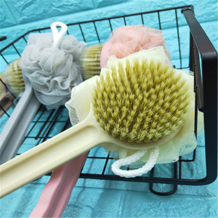 Bathing artifact bathing brush, back brush, long-handled mud, soft hair bathing brush, strong back rubbing, bath towel, no help