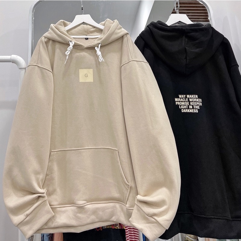 áo hoodie logo G 2 màu unisex ảnh thật SSSTore ( nam nữ mặc đều được) | BigBuy360 - bigbuy360.vn