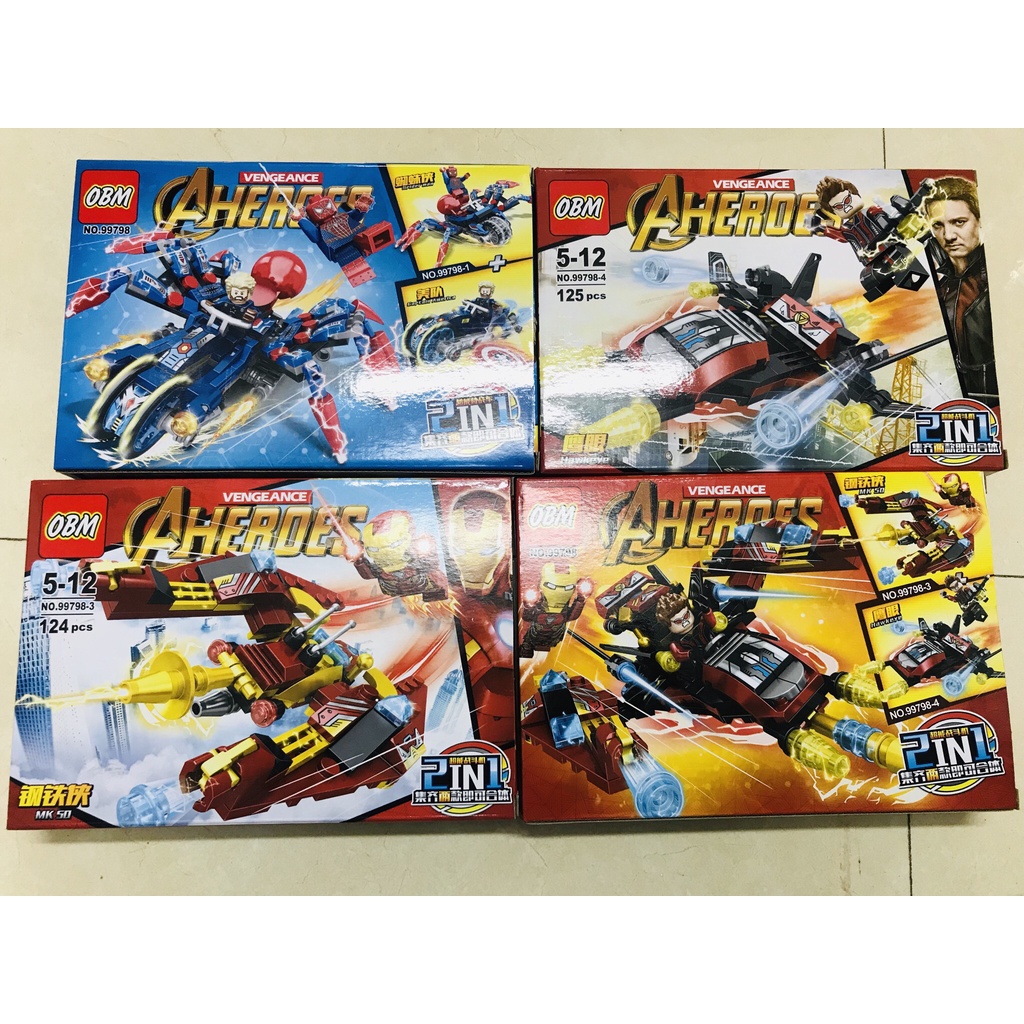 Đồ chơi lắp ghép siêu anh hùng - ninja - my world - người nhện - pubg