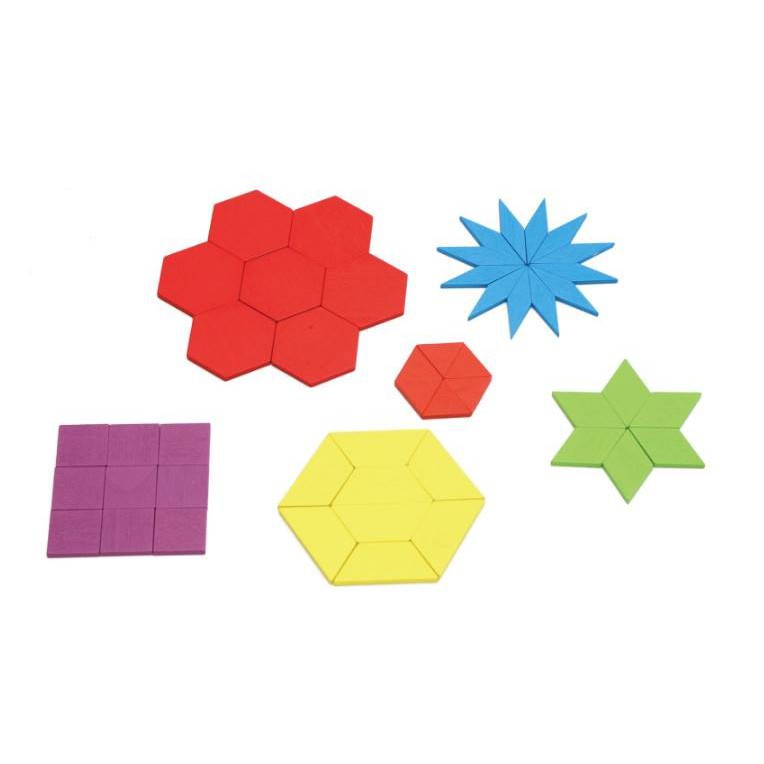 BỘ ĐỒ CHƠI - PATTERN BLOCK - GỖ MỊN ĐẸP