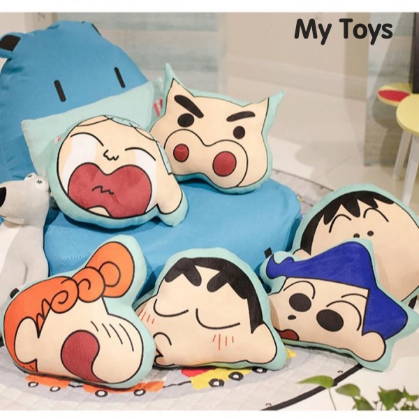 Crayon Shin-Chan Gối Sáng Tạo Món Quà Sinh Nhật Đồ Chơi Sang Trọng Giả Mạo Net Màu Đỏ Búp Bê Nam Giới Và Phụ Nữ Dễ Thương Vui Búp Bê