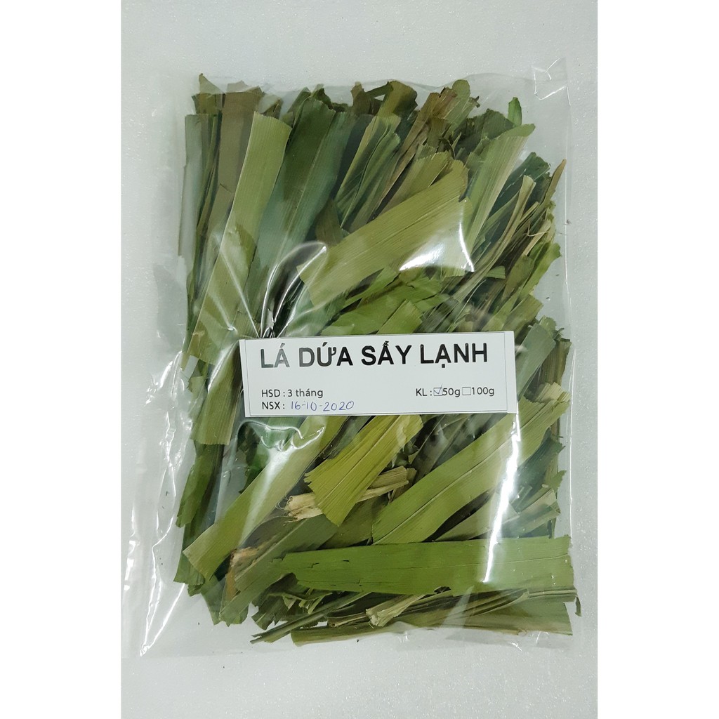 Lá Dứa Sấy Lạnh thơm mùi tự nhiên