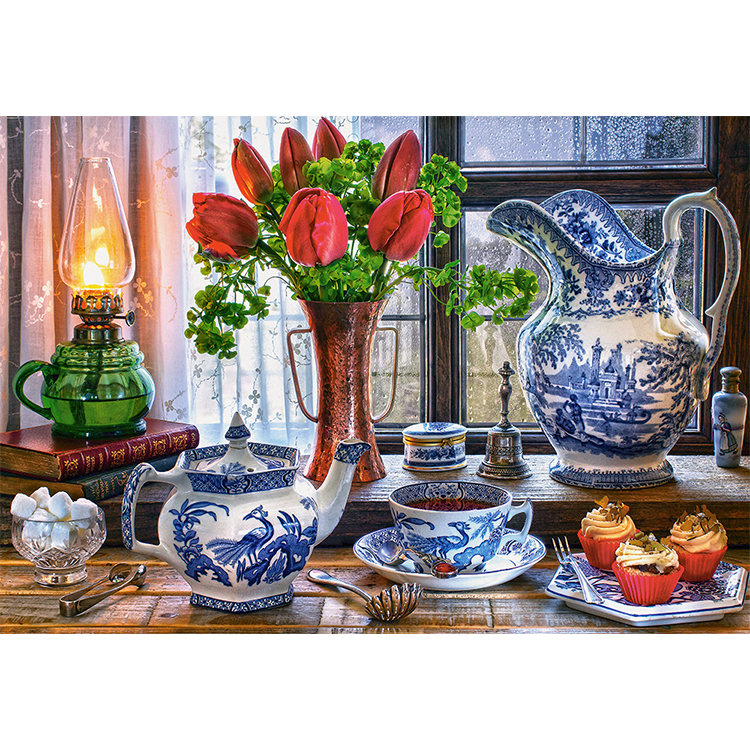 Xếp hình puzzle tranh tĩnh vật hoa tulip 1500 mảnh CASTORLAND C-151820